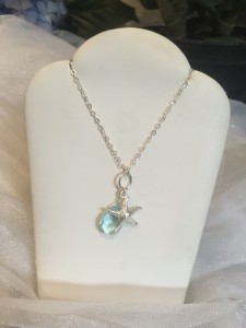 Starfish Necklace with Swavorski Crystal Gift