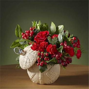 STAY COZY ORNAMENT CANDY DISH in Peoria Heights, IL | The Flower Box
