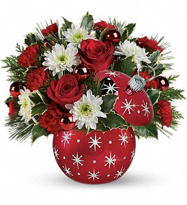 Snowy Ornament  Holiday Bouquet