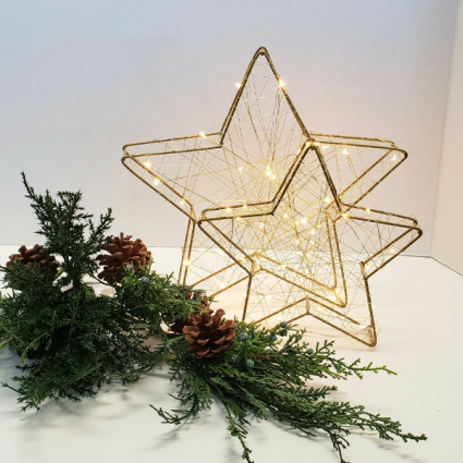 STARS!!! Battery operated ORNAMENT