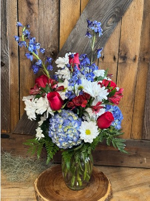 Stars & Blooms Flower Arrangement