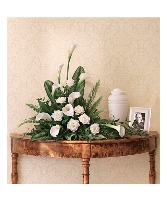 Stately Lilies Cremation Flowers   (urn/frame not included) 