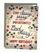 Stay Classy Birthday Card  