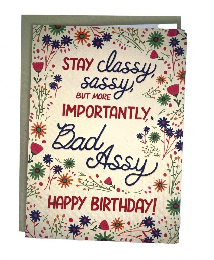 Stay Classy Birthday Card  
