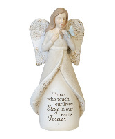 Stay in our hearts forever Mini angel statue