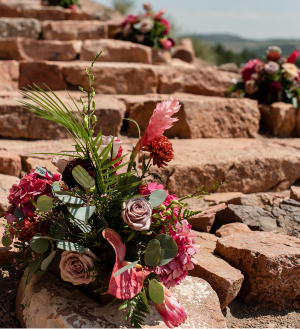 Step into Love Let each step bloom with color and love as you walk towards forever.
