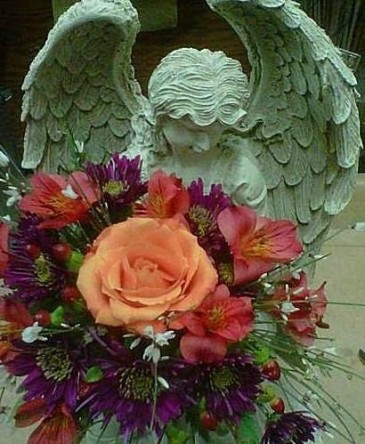 Stone Angel Arrangement Sympathy Funeral Arrangement in Elyria, OH | PUFFER'S FLORAL SHOPPE, INC. Stone Angel Arrangement Sympathy Funeral Arrangement in Elyria, OH | PUFFER'S FLORAL SHOPPE, INC.