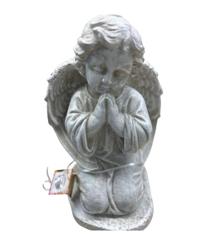 Stone Praying Cherub Angel