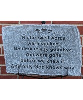 18"x12"x1" Memorial Stone 