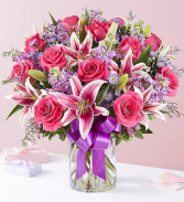 Straight From The Heart Vase Arrangement