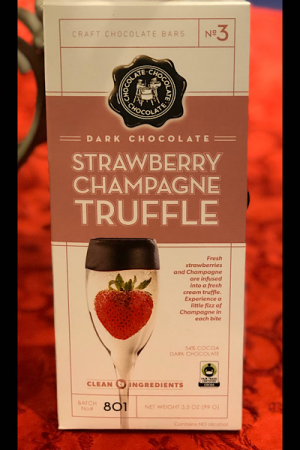 Strawberry Champagne Truffle Chocolates