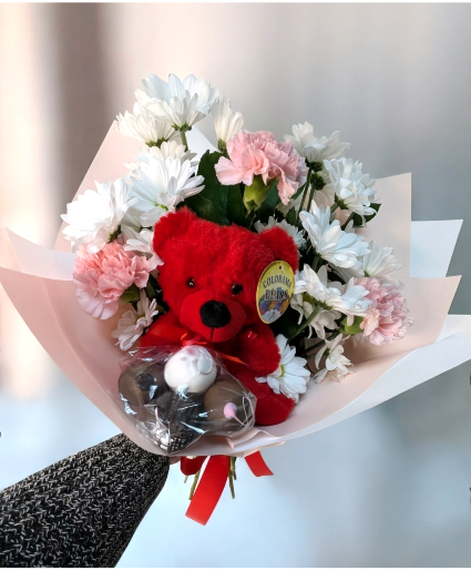 Strawberry Fields Forever Hand Wrapped Bouquet