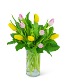 Strawberry Lemonade Tulips Flower Arrangement