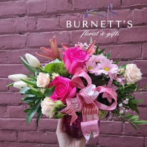 Strawberry Shortcake Vase Arrangement