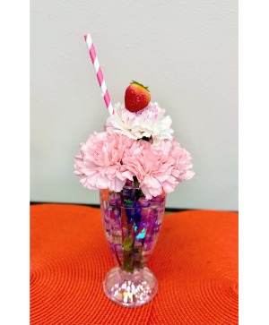 Strawberry Milkshake Bouquet Fresh Flowers