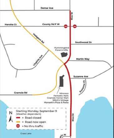 Street Projects MAP  in Shoreview, MN | HUMMINGBIRD FLORAL