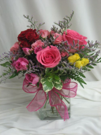 Stuck On You Fresh Roses Arranged In A Vase