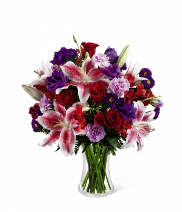 Stunning Blooms Bouquet Vased Arrangement in Warman, SK | QUINN & KIM'S FLOWERS