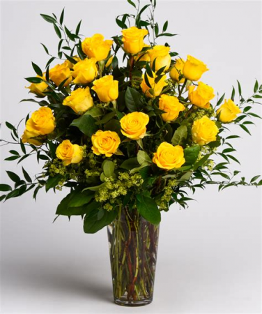 Stunner Two-Dozen Yellow Roses