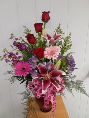 Stunning Blooms Floral Arrangement in Presque Isle, ME | COOK FLORIST, INC.