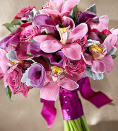Stunning Purple  Bride Bouquet