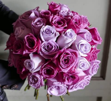 Stunning rose hand tied bouquet Roses