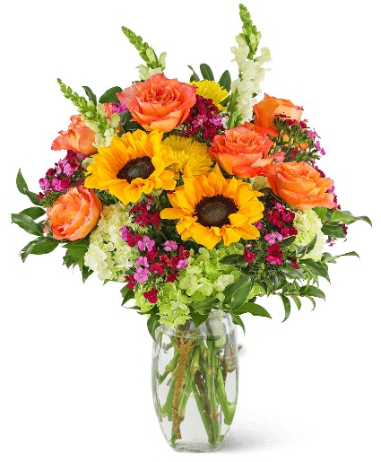 Stunning Seasonal Blooms Flower Arrangement