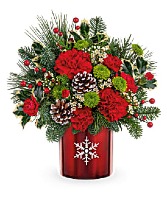 Stunning snowflake - 699 Christmas arrangement 