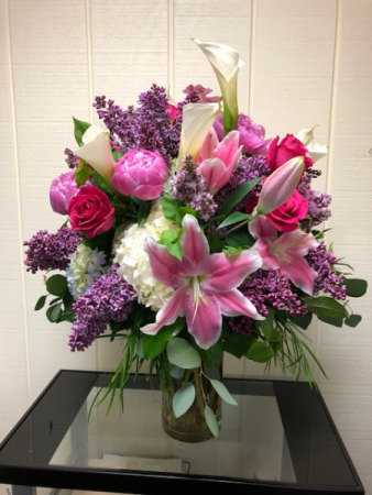 Stunning Spring Blooms Vase Arrangement in Fairfield, CT | Blossoms at Dailey's Flower Shop