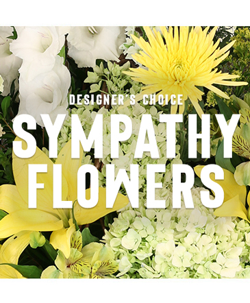 Stunning Sympathy Florals Designer's Choice in Yorktown, TX | MAIN FLOWER & GIFT SHOP, LLC