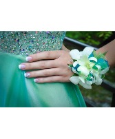 Stunning White Orchids Corsage