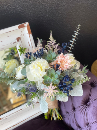 Succulent and Navy  in Stephenville, TX | University Flowers & More