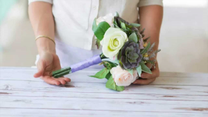 Succulent and Rose Hand Tied Bouquet in Allen, TX | Lovejoy Flower and Gift Shop Succulent and Rose Hand Tied Bouquet in Allen, TX | Lovejoy Flower and Gift Shop