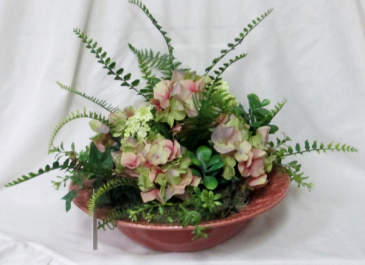Succulent Hydrangeas - Silk Arrangement