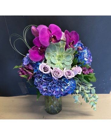 Succulent Symphony Vase Arrangement in Wayne, NJ | Rustic Rose Florist