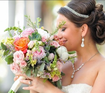 Succulents, Roses & More Bridal Bouquet
