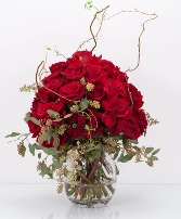 Sultry Rose Arrangement Premium red roses