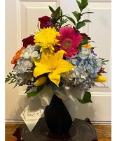 Summer Bouquet mixed arrangement with hydrangeas