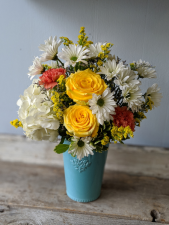 Summer Colors for Mom Fresh Floral Arrangement