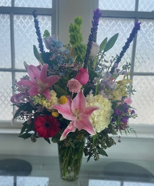  The Garden Vase arrangement mixed seasonal flowers 