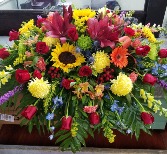 Summer Glory Casket Spray