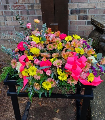 Summer Glory Cremation Wreath  in Dothan, AL | Flowers of Hope