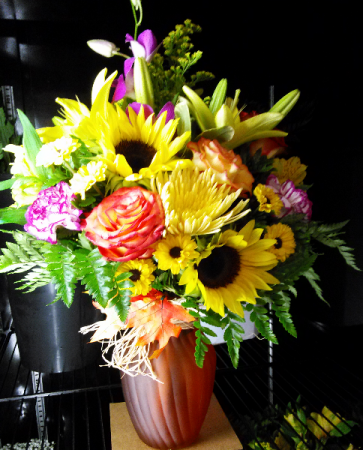  Fall Harvest Floral Arrangement in Lauderhill, FL | A ROYAL BLOOM FLOWERS & GIFTS