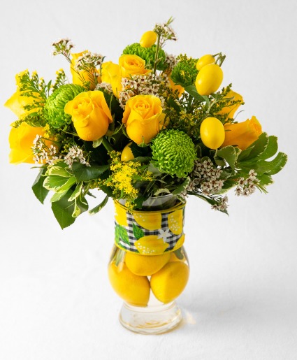 summer lemonade Vase Arrangement