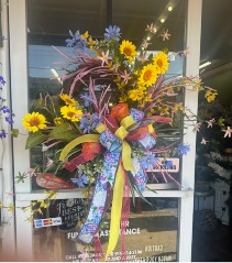 SUMMER MEADOW WREATH SILK DOOR WREATH