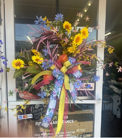 SUMMER MEADOW WREATH SILK DOOR WREATH