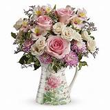Summer Rose Pitcher All Around arrangement