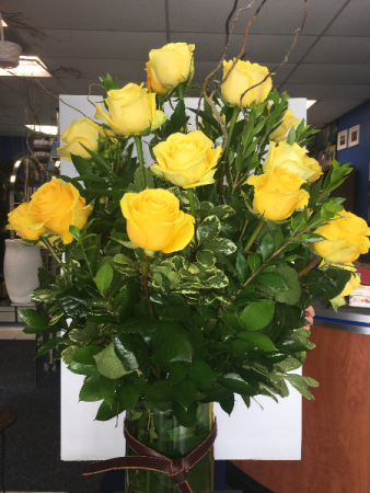 Dozen Roses Arrangement