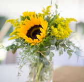Summer sunflower vase 