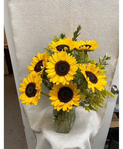 Summer Sunflowers Vase